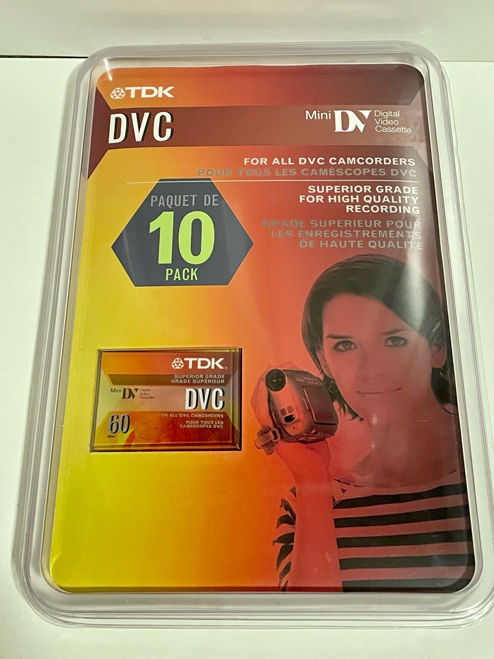 Mini digital video cassette tapes